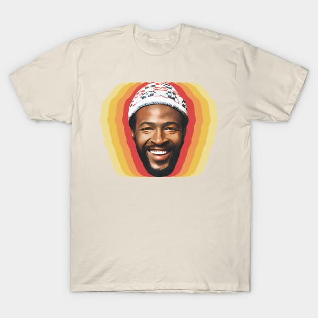 Marvin Gaye 70s Retro Aesthetic T-Shirt by DankFutura